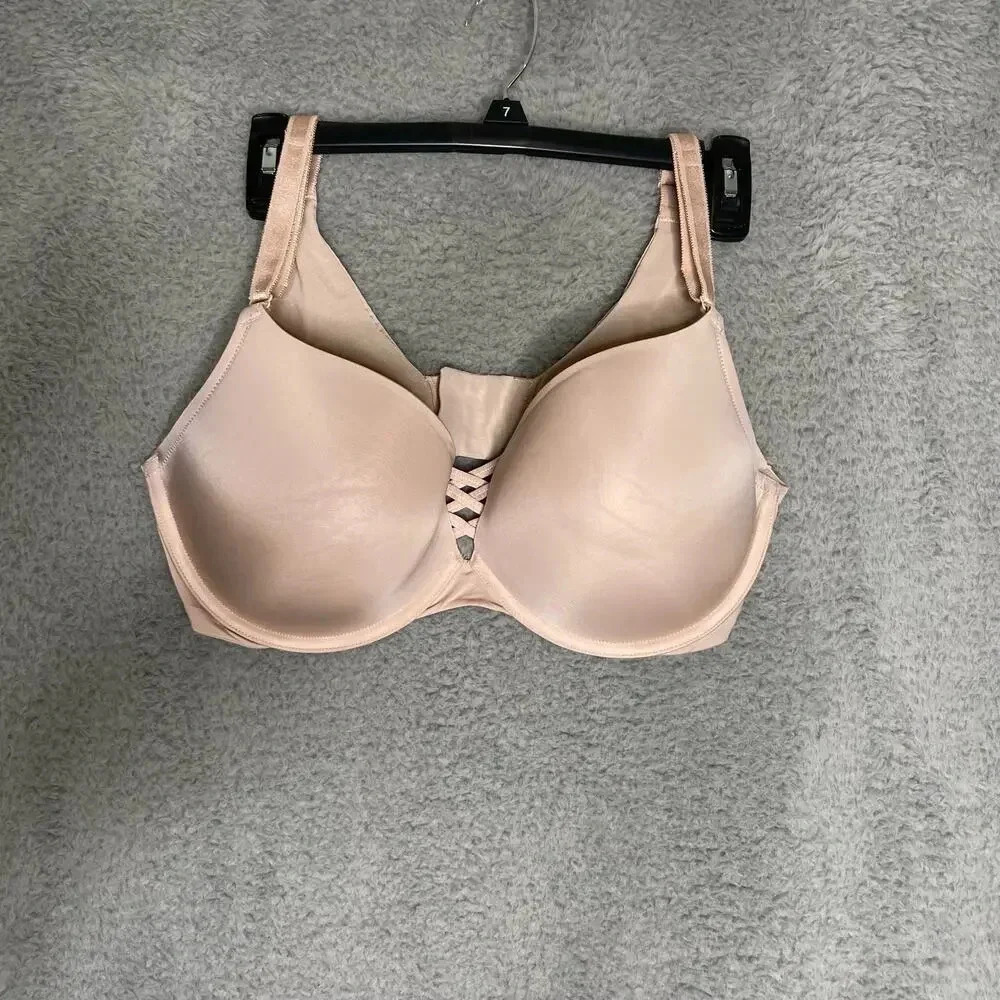 Torrid Curve womens nude beige tshirt bra adjustable straps underwire 38DDD